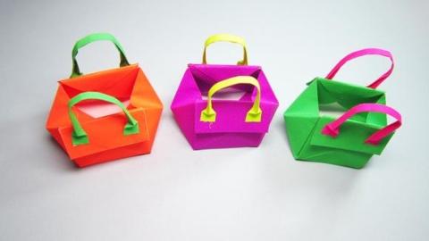 折纸小包包简单又漂亮教程