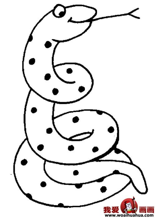 简笔画蛇-11张蛇的简笔画图片7