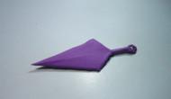 儿童手工折纸回旋镖的折法能自动飞回来的回力标