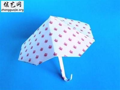 折纸大全之简单可爱的折纸小雨伞