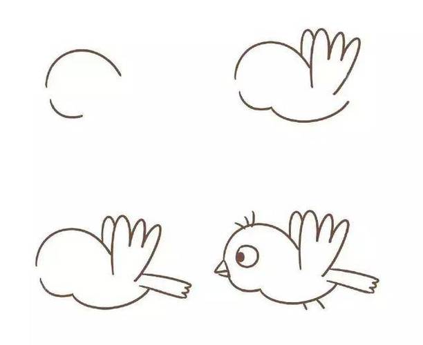 小鸟简笔画怎么画 学画小鸟简单