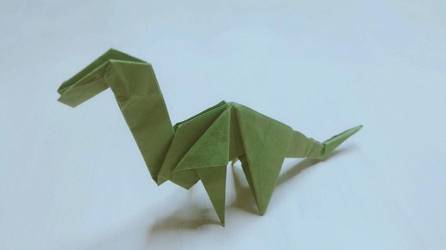 折纸教程折纸腕龙一只长脖子的恐龙