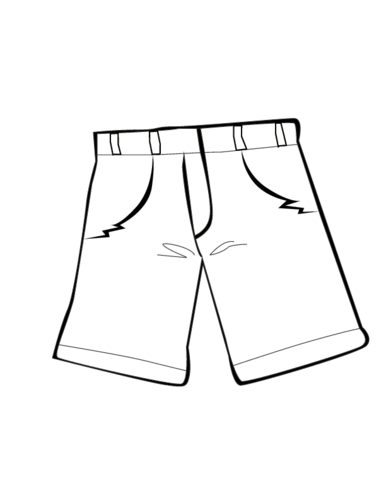 pants简笔画图案