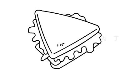 三明治的分歩画法简笔画