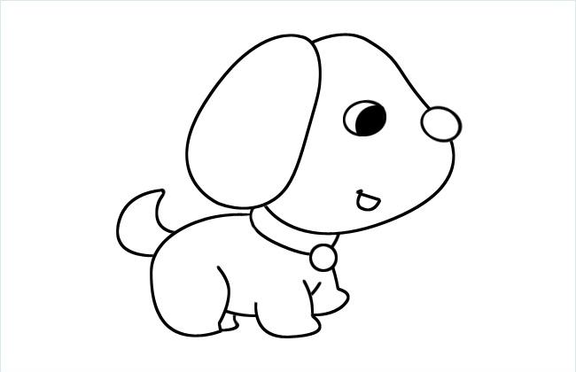 可爱小狗狗简笔画图片