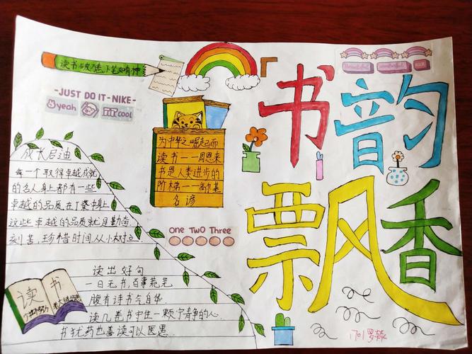 长沙市一中九华中学八年级组读书节手抄报